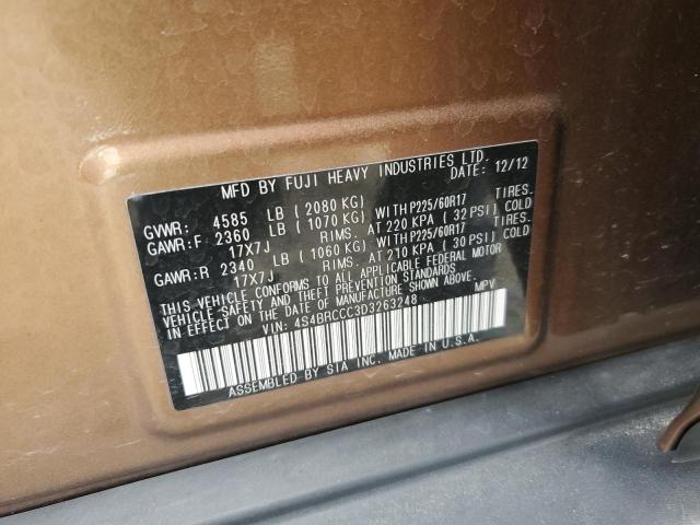 Photo 11 VIN: 4S4BRCCC3D3263248 - SUBARU OUTBACK 