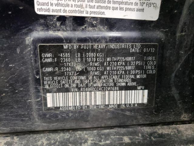 Photo 11 VIN: 4S4BRCCC4C3247686 - SUBARU OUTBACK 2. 