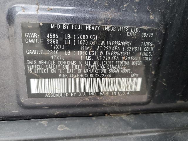 Photo 12 VIN: 4S4BRCCC6D3222340 - SUBARU OUTBACK 2. 