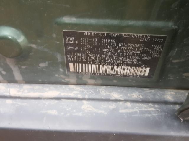 Photo 9 VIN: 4S4BRCCC7E3214460 - SUBARU OUTBACK 2. 