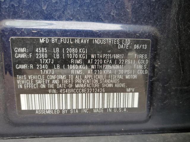 Photo 11 VIN: 4S4BRCCC8E3212426 - SUBARU OUTBACK 