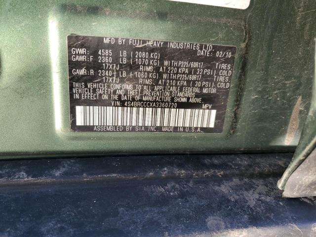 Photo 11 VIN: 4S4BRCCCXA3360720 - SUBARU OUTBACK 