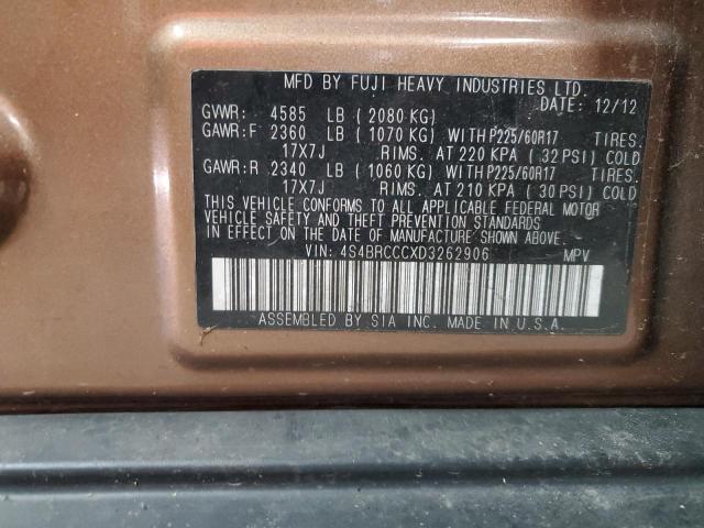 Photo 12 VIN: 4S4BRCCCXD3262906 - SUBARU OUTBACK 2. 