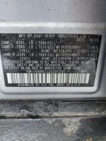 Photo 12 VIN: 4S4BRCCCXE3243595 - SUBARU OUTBACK 