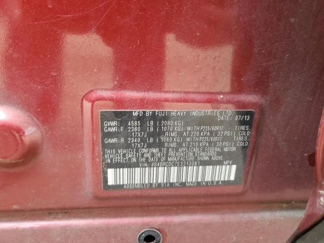 Photo 12 VIN: 4S4BRCDC7E3213081 - SUBARU OUTBACK 