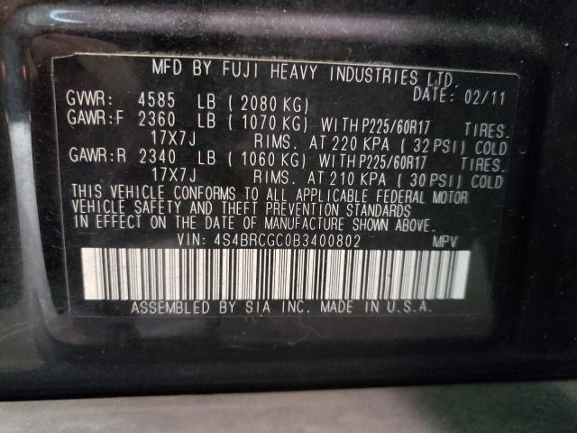 Photo 9 VIN: 4S4BRCGC0B3400802 - SUBARU OUTBACK 2. 