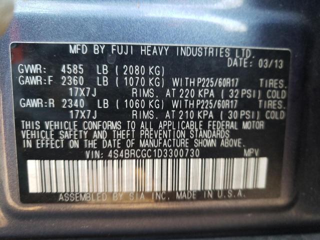 Photo 9 VIN: 4S4BRCGC1D3300730 - SUBARU OUTBACK 2. 