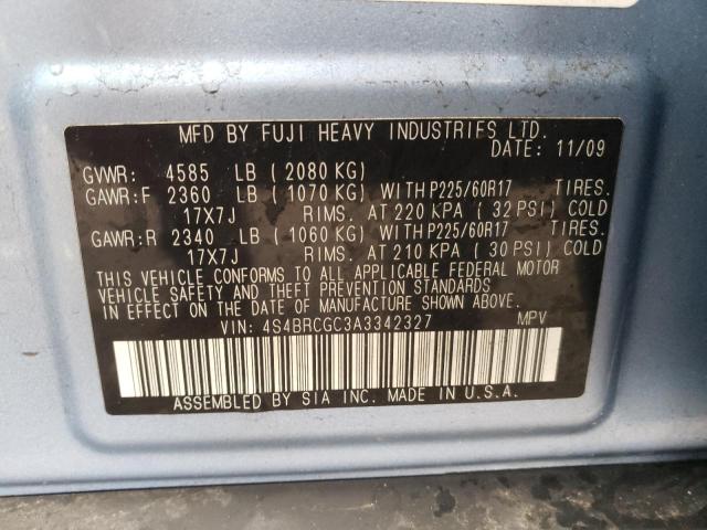 Photo 9 VIN: 4S4BRCGC3A3342327 - SUBARU OUTBACK 2. 