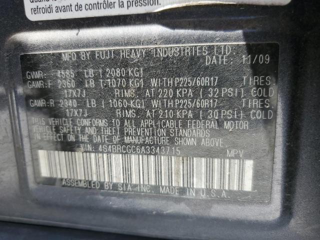 Photo 11 VIN: 4S4BRCGC6A3343715 - SUBARU OUTBACK 