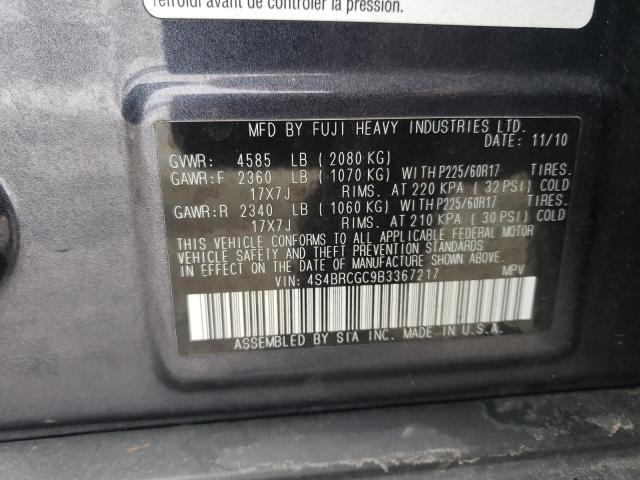 Photo 11 VIN: 4S4BRCGC9B3367217 - SUBARU OUTBACK 