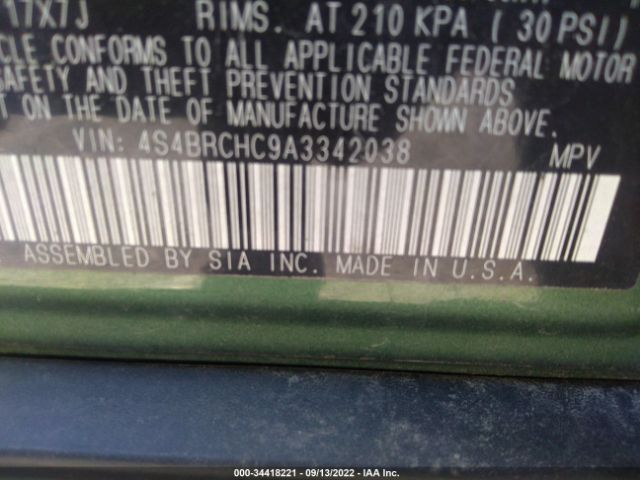 Photo 8 VIN: 4S4BRCHC9A3342038 - SUBARU OUTBACK 