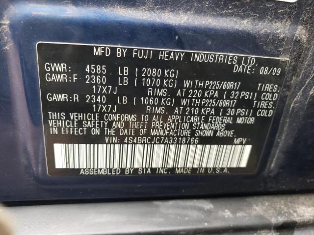 Photo 12 VIN: 4S4BRCJC7A3318766 - SUBARU OUTBACK 2. 