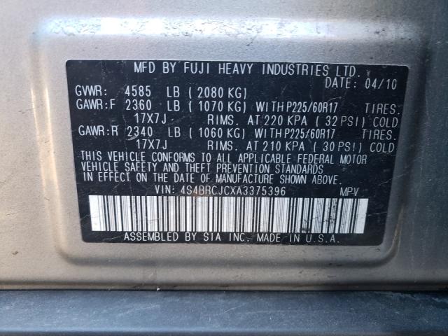 Photo 9 VIN: 4S4BRCJCXA3375396 - SUBARU OUTBACK 2. 