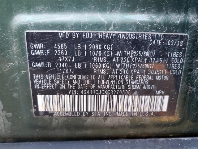 Photo 13 VIN: 4S4BRCJCXC3270506 - SUBARU OUTBACK 