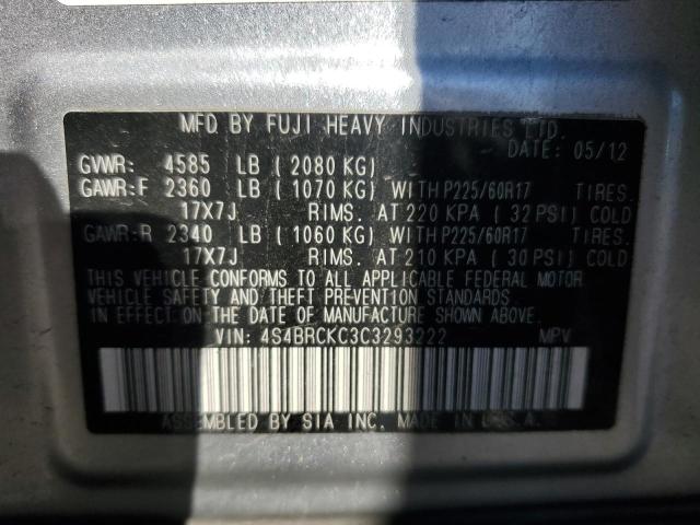 Photo 12 VIN: 4S4BRCKC3C3293222 - SUBARU OUTBACK 2. 