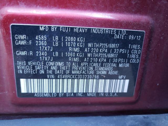 Photo 9 VIN: 4S4BRCKC3D3230798 - SUBARU OUTBACK 2. 