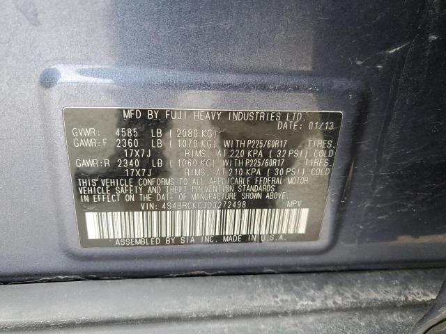 Photo 12 VIN: 4S4BRCKC3D3272498 - SUBARU OUTBACK 2. 