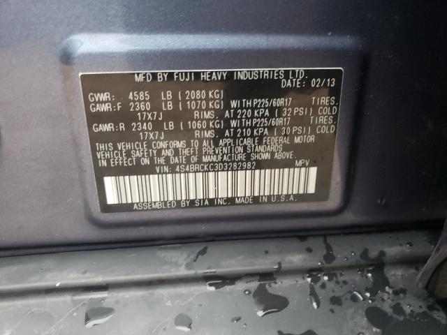 Photo 9 VIN: 4S4BRCKC3D3282982 - SUBARU OUTBACK 2. 