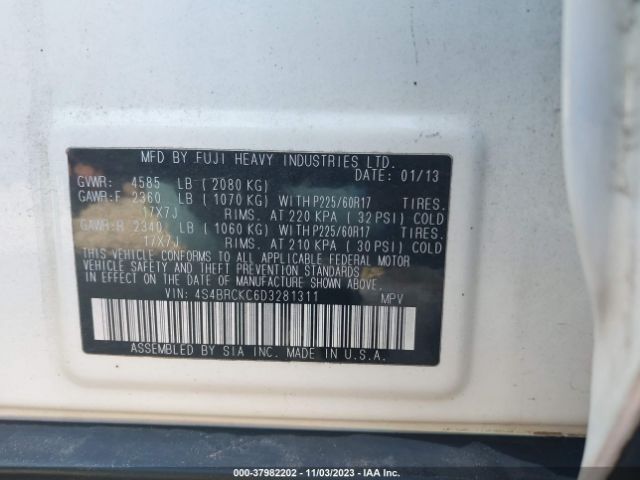 Photo 8 VIN: 4S4BRCKC6D3281311 - SUBARU OUTBACK 