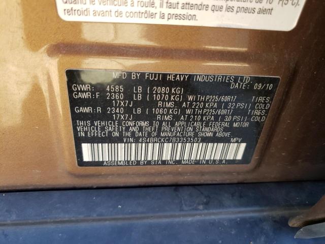 Photo 9 VIN: 4S4BRCKC7B3353503 - SUBARU OUTBACK 2. 