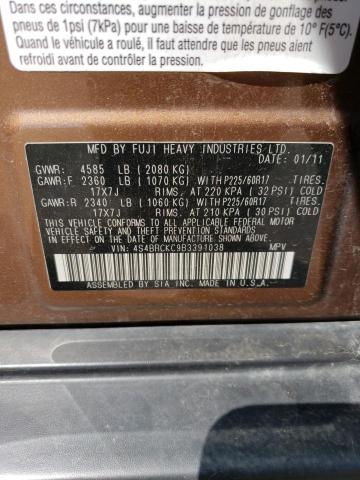 Photo 12 VIN: 4S4BRCKC9B3391038 - SUBARU OUTBACK 2. 