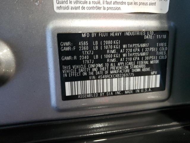 Photo 12 VIN: 4S4BRCKCXB3369775 - SUBARU OUTBACK 2. 