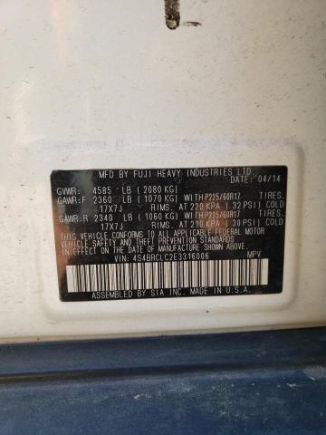 Photo 12 VIN: 4S4BRCLC2E3316006 - SUBARU OUTBACK 