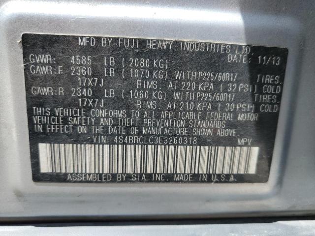 Photo 12 VIN: 4S4BRCLC3E3260318 - SUBARU OUTBACK 2. 