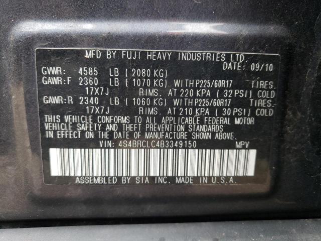 Photo 11 VIN: 4S4BRCLC4B3349150 - SUBARU OUTBACK 2. 