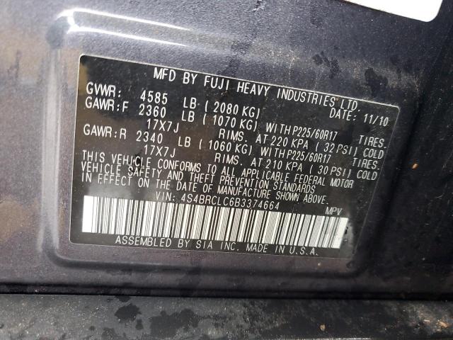 Photo 11 VIN: 4S4BRCLC6B3374664 - SUBARU OUTBACK 2. 