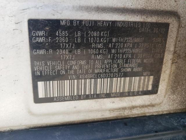 Photo 9 VIN: 4S4BRCLC6D3207577 - SUBARU OUTBACK 2. 