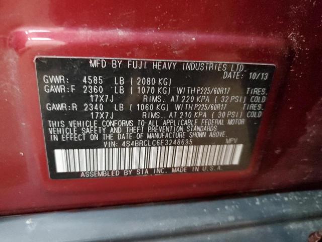 Photo 11 VIN: 4S4BRCLC6E3248695 - SUBARU OUTBACK 