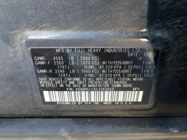 Photo 9 VIN: 4S4BRCLC6E3263052 - SUBARU OUTBACK 2. 