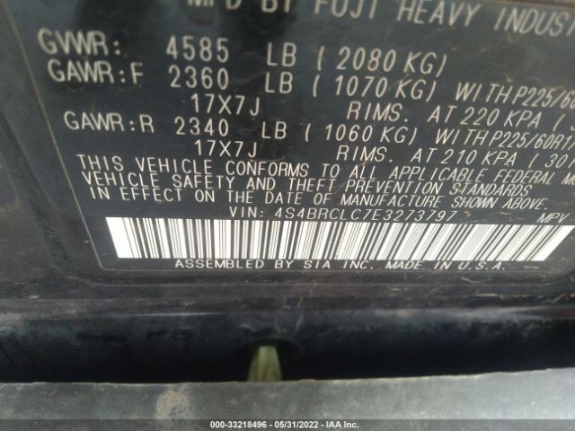 Photo 8 VIN: 4S4BRCLC7E3273797 - SUBARU OUTBACK 