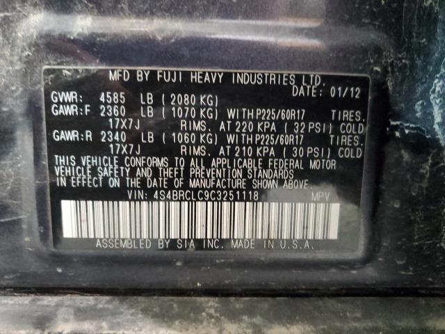 Photo 9 VIN: 4S4BRCLC9C3251118 - SUBARU OUTBACK 2. 