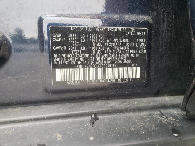 Photo 11 VIN: 4S4BRCLCXE3249266 - SUBARU OUTBACK 2. 