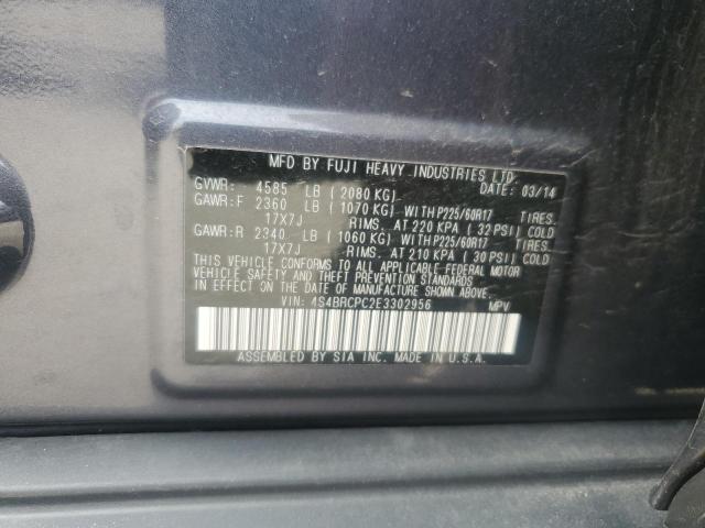 Photo 12 VIN: 4S4BRCPC2E3302956 - SUBARU OUTBACK 