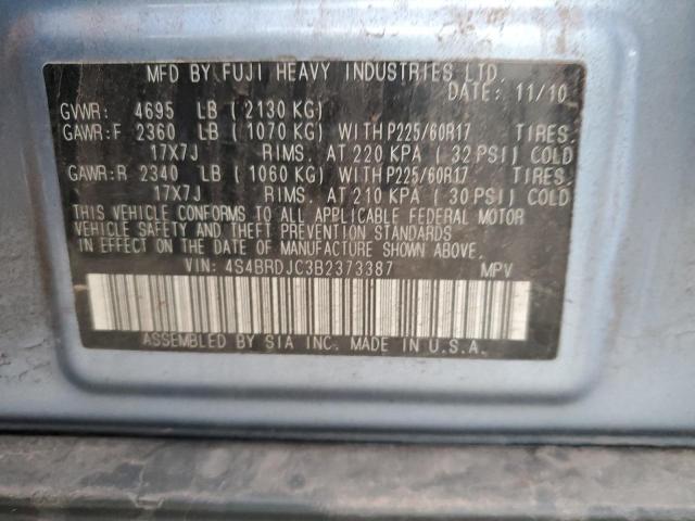 Photo 11 VIN: 4S4BRDJC3B2373387 - SUBARU OUTBACK 