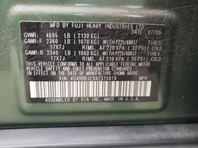 Photo 12 VIN: 4S4BRDJC9A2315878 - SUBARU OUTBACK 