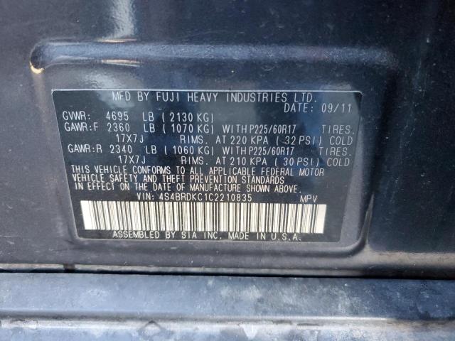 Photo 11 VIN: 4S4BRDKC1C2210835 - SUBARU OUTBACK 3. 