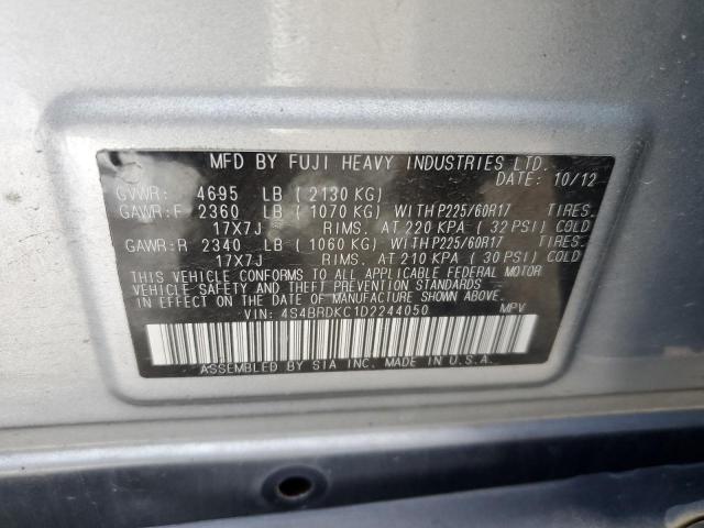 Photo 12 VIN: 4S4BRDKC1D2244050 - SUBARU OUTBACK 3. 