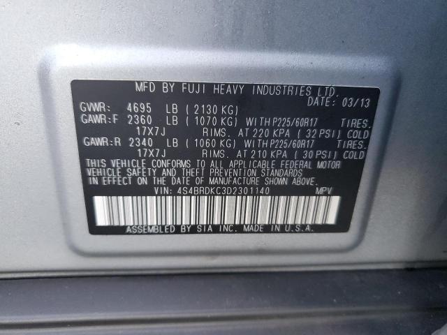 Photo 12 VIN: 4S4BRDKC3D2301140 - SUBARU OUTBACK 3. 