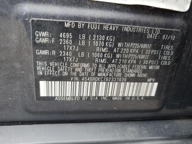 Photo 11 VIN: 4S4BRDKC7B2331030 - SUBARU OUTBACK 