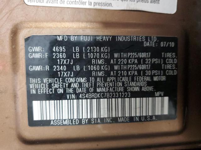 Photo 11 VIN: 4S4BRDKC7B2331223 - SUBARU OUTBACK 3. 