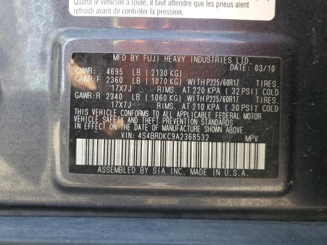 Photo 12 VIN: 4S4BRDKC9A2368532 - SUBARU OUTBACK 3. 