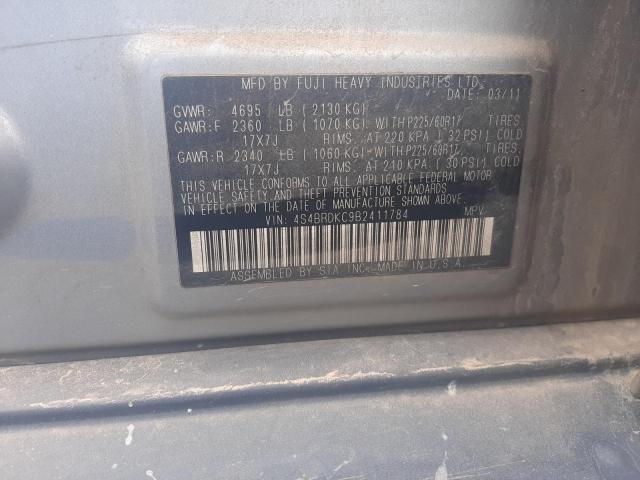 Photo 9 VIN: 4S4BRDKC9B2411784 - SUBARU OUTBACK 3. 