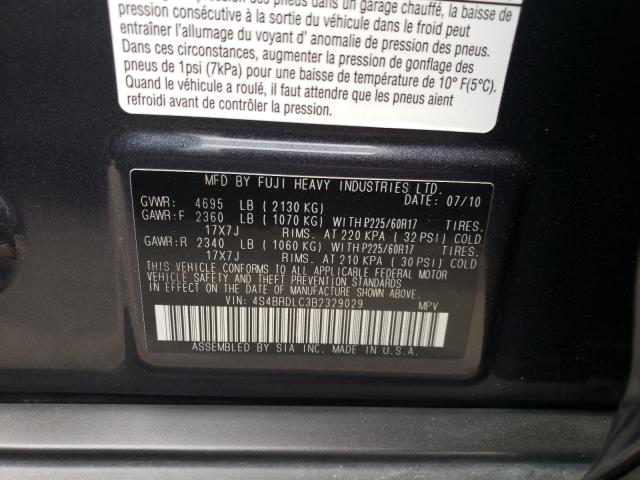 Photo 9 VIN: 4S4BRDLC3B2329029 - SUBARU OUTBACK 3. 