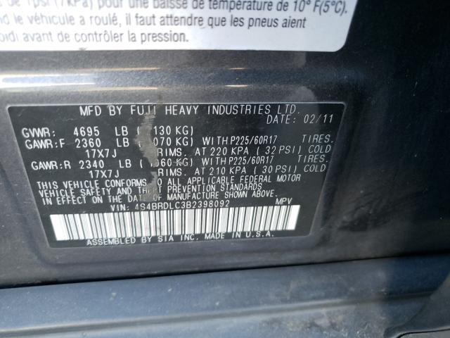 Photo 9 VIN: 4S4BRDLC3B2398092 - SUBARU OUTBACK 3. 