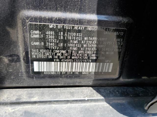 Photo 11 VIN: 4S4BRDLC5D2219778 - SUBARU OUTBACK 3. 