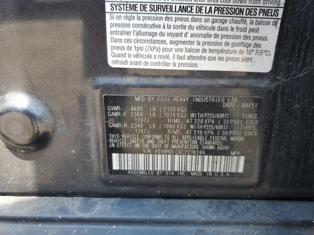 Photo 11 VIN: 4S4BRDLC6C2210246 - SUBARU OUTBACK 3. 